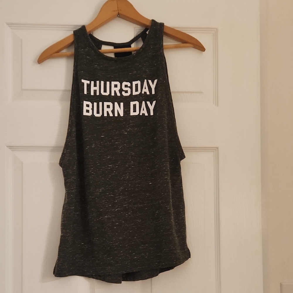 Victoria's Secret Black Graphic Tank Top